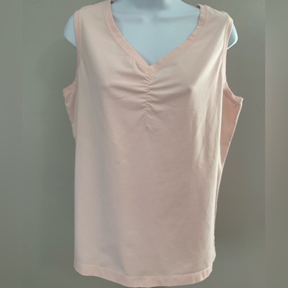 Eddie Bauer Light Pink V-Neck Tank Top